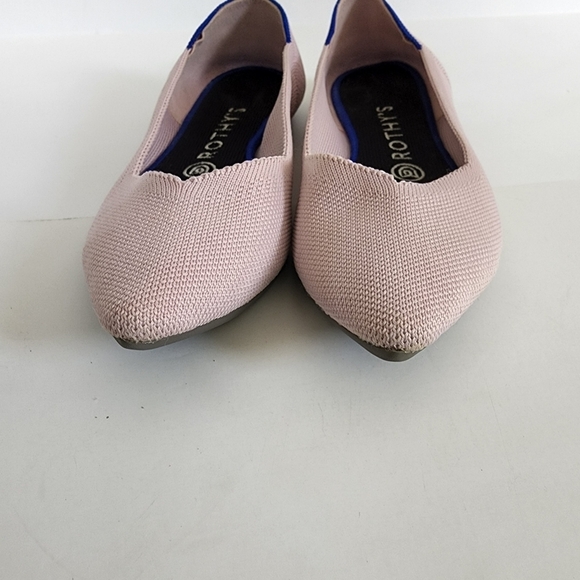 Rothys petal pink pointy tie flats size 7.5 - Picture 4 of 8